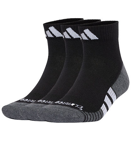 adidas Performance Ankle Socks - 3-Pack - Black/Grey adidas Performance Ankle Socks - 3-Pack - Black/Grey