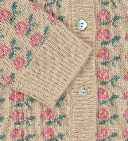 Konges Sløjd Cardigan - Knitted - Wool/Acrylic - Rose Konges Sløjd Cardigan - Knitted - Wool/Acrylic - Rose