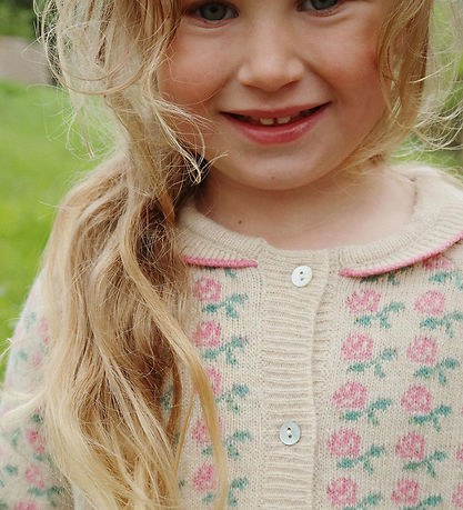 Konges Sløjd Cardigan - Knitted - Wool/Acrylic - Rose Konges Sløjd Cardigan - Knitted - Wool/Acrylic - Rose