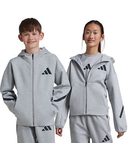 adidas Performance Wood jacket - Z.N.E. - Grey Melange w. Black