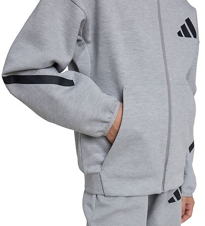 adidas Performance Wood jacket - Z.N.E. - Grey Melange w. Black