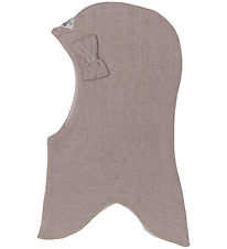Racing Kids Balaclava - 2-layer - Stone w. Bow Racing Kids Balaclava - 2-layer - Stone w. Bow