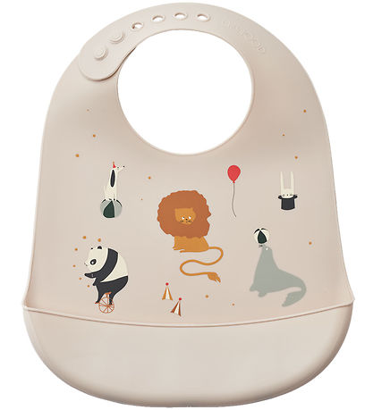 Liewood Bibs - Silicone - 2-Pack - Tilda - Circus/Sandy