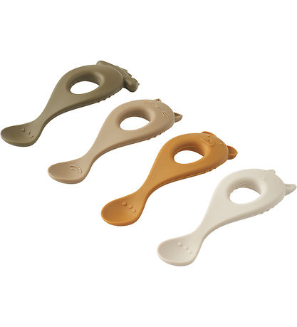 Liewood Spoons - Silicone - 4-Pack - Liva - Sandy Multi Mix