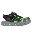 Skechers Sandals w. Light - Thermo-Splash - Hydro-Flare - Black/