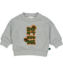 Freds World Sweatshirt - Don't Bug Me - Grey Melange Freds World Sweatshirt - Don't Bug Me - Grey Melange