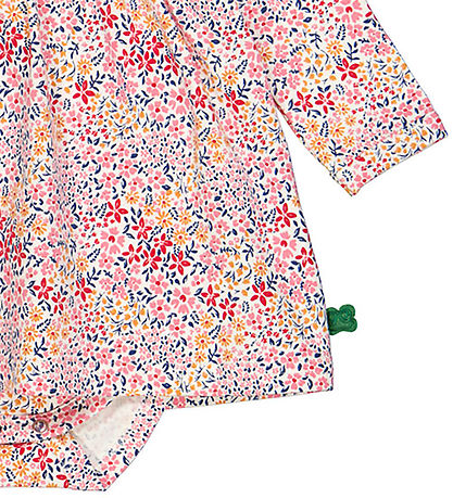 Freds World Bodysuit w. Skirt L/æ - Bloom - Almond/Papaya/Navy
