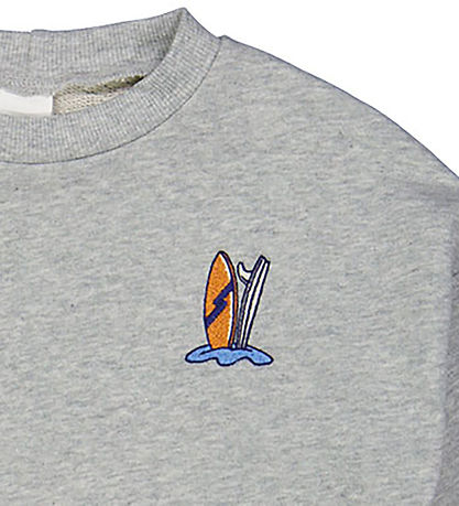 Freds World Sweatshirt - Surf - Grau Meliert Freds World Sweatshirt - Surf - Grau Meliert