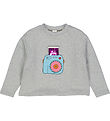 Freds World Sweatshirt - Hello Snap - Grey Melange Freds World Sweatshirt - Hello Snap - Grey Melange