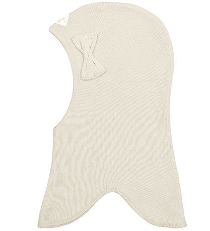 Racing Kids Balaclava - 2-layer - Ivory w. Bow
