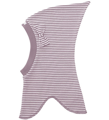 Racing Kids Balaclava - Single Layer - Elderberry/Ivory w. Bow