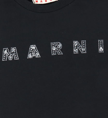 Marni Sweatshirt - Schwarz m. Strassstein