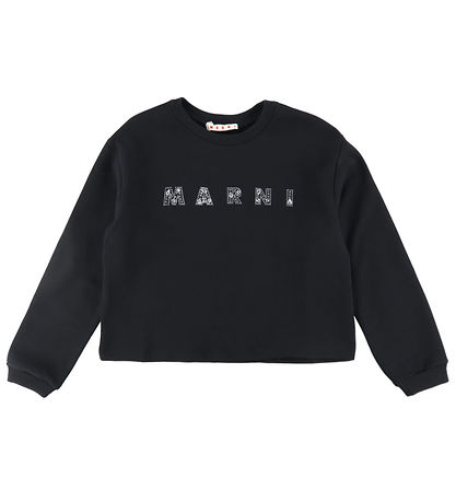 Marni Sweatshirt - Schwarz m. Strassstein