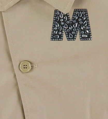 Marni Jacket - Cropped - Sand Beige w. Rhinestone Marni Jacket - Cropped - Sand Beige w. Rhinestone