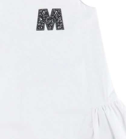 Marni Dress - White w. Rhinestone