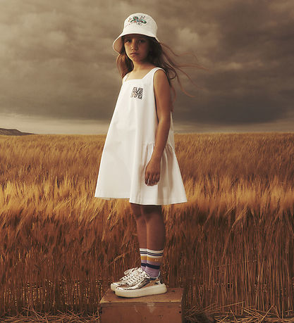 Marni Dress - White w. Rhinestone