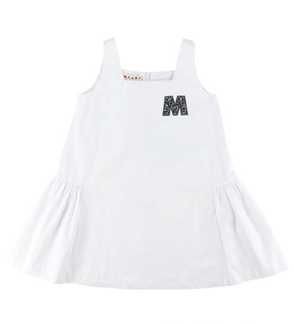 Marni Dress - White w. Rhinestone