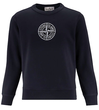 Stone Island Sweatshirt - Navy w. Logo