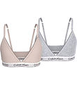 Calvin Klein BH u. Beugel - 2-pack - Zilverpioen/Grijs Gevlekt