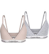 Calvin Klein Bra w/o Hanger - 2-Pack - Silverpeony/Grey Melange Calvin Klein Bra w/o Hanger - 2-Pack - Silverpeony/Grey Melange