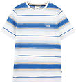BOSS T-shirt - Light blue/White Striped BOSS T-shirt - Light blue/White Striped