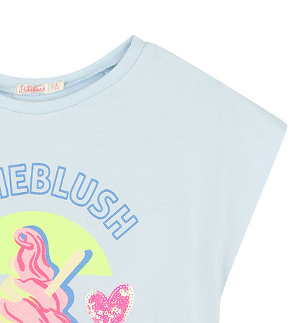 Billieblush T-shirt - Ice Water w. Print/Glitter