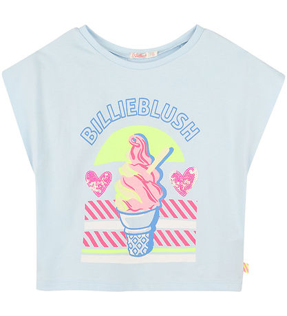Billieblush T-shirt - Ice Water w. Print/Glitter