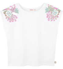 Billieblush T-Shirt - Blanc av. Paillettes Billieblush T-Shirt - Blanc av. Paillettes