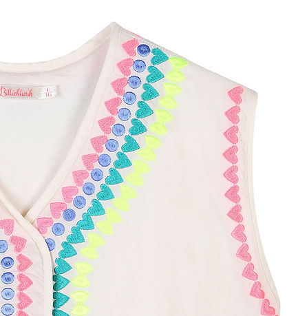 Billieblush Väst - Ivory m. Neon