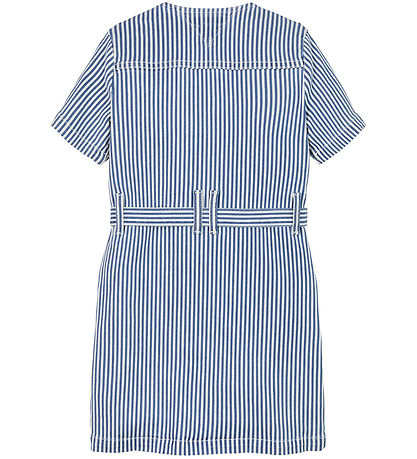 Tommy Hilfiger Dress - Striped Denim - Blue/White