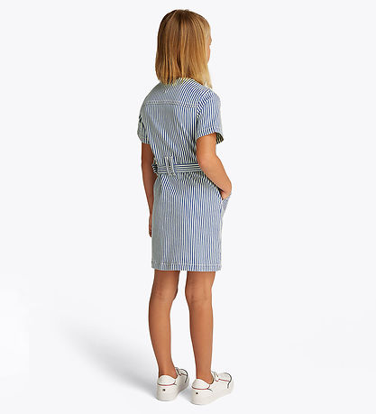 Tommy Hilfiger Dress - Striped Denim - Blue/White