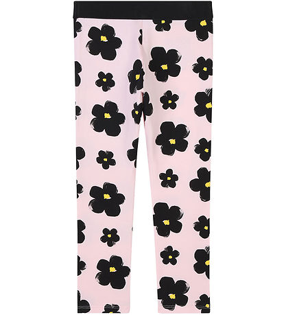 Leggings Little Marc Jacobs - Rose/Noir av. Fleurs