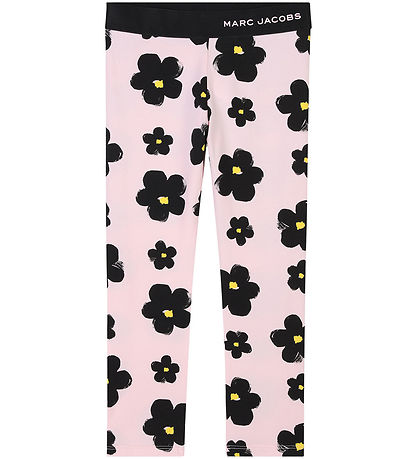 Leggings Little Marc Jacobs - Rose/Noir av. Fleurs