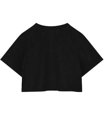 Little Marc Jacobs T-shirt - Cropped - Black w. Rhinestone