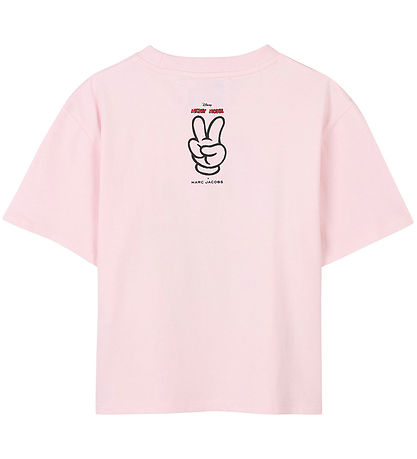 Das Marc Jacobs T-Shirt - Rosa m. Mickey Mouse/Strassstein