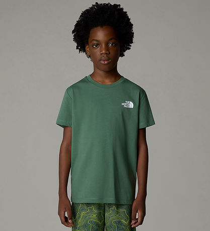 The North Face T-shirt - Box - Duck Green w. Print The North Face T-shirt - Box - Duck Green w. Print
