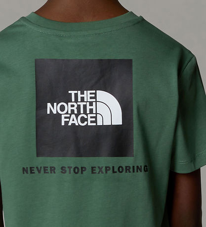 The North Face T-shirt - Box - Duck Green w. Print The North Face T-shirt - Box - Duck Green w. Print