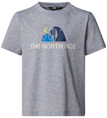 The North Face T-shirt - Kid Graphic - Grey Melange w. Print The North Face T-shirt - Kid Graphic - Grey Melange w. Print