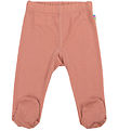 Joha Leggings w. Feet - Wool - Salmon Joha Leggings w. Feet - Wool - Salmon