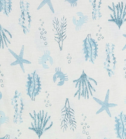 Joha Wrap Bodysuit L/æ - Wool - Light blue w. Print