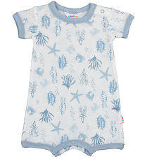 Barboteuse d'Été Joha - Laine - Bleu Clair av. Imprimé Barboteuse d'Été Joha - Laine - Bleu Clair av. Imprimé