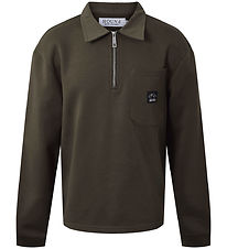 Hound Sweatshirt w. Zipper - Arm green Hound Sweatshirt w. Zipper - Arm green