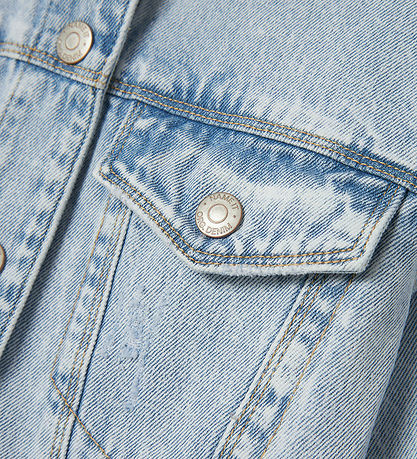 Name It Denim Jacket - Noos - NkfMila - Light Blue Bleached Deni