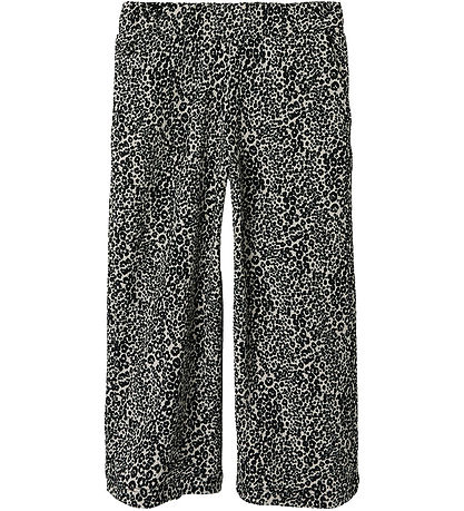 Name It Trousers - NmfSimone - Black w. Leopard