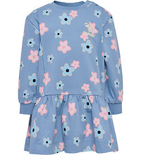 Hummel Dress - hmlRinna - Faded Denim w. Flowers Hummel Dress - hmlRinna - Faded Denim w. Flowers