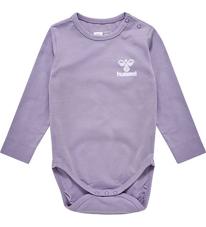 Hummel Bodysuit L/æ - hmlMino - Lavender w. Logo
