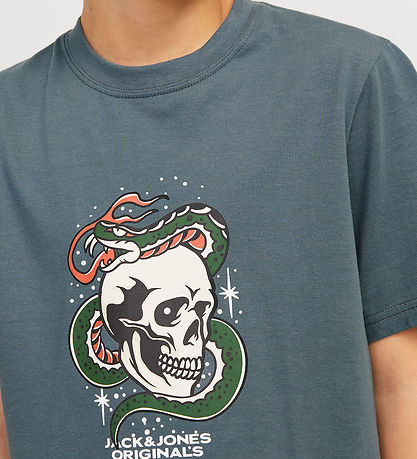 Jack & Jones Stuttermabolur - Joranatomy - Stormynt veður