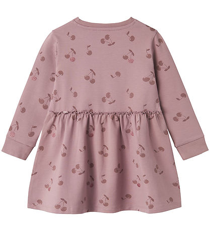 Name It Sweatkleid - NmfBella - Elderberry m. Kirsche Name It Sweatkleid - NmfBella - Elderberry m. Kirsche