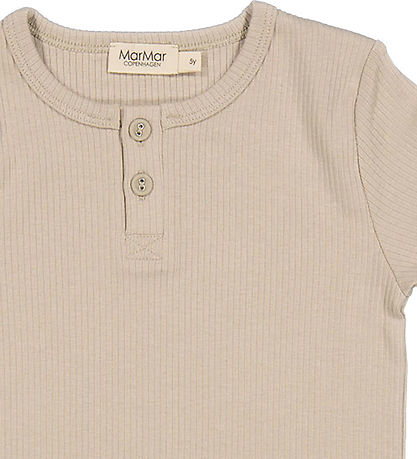 MarMar T-Shirt - Rib - Modaal - Stone Wall