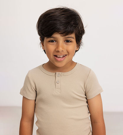 MarMar T-Shirt - Rib - Modaal - Stone Wall